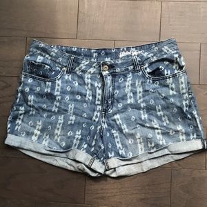 Tribal high rise jean shorts